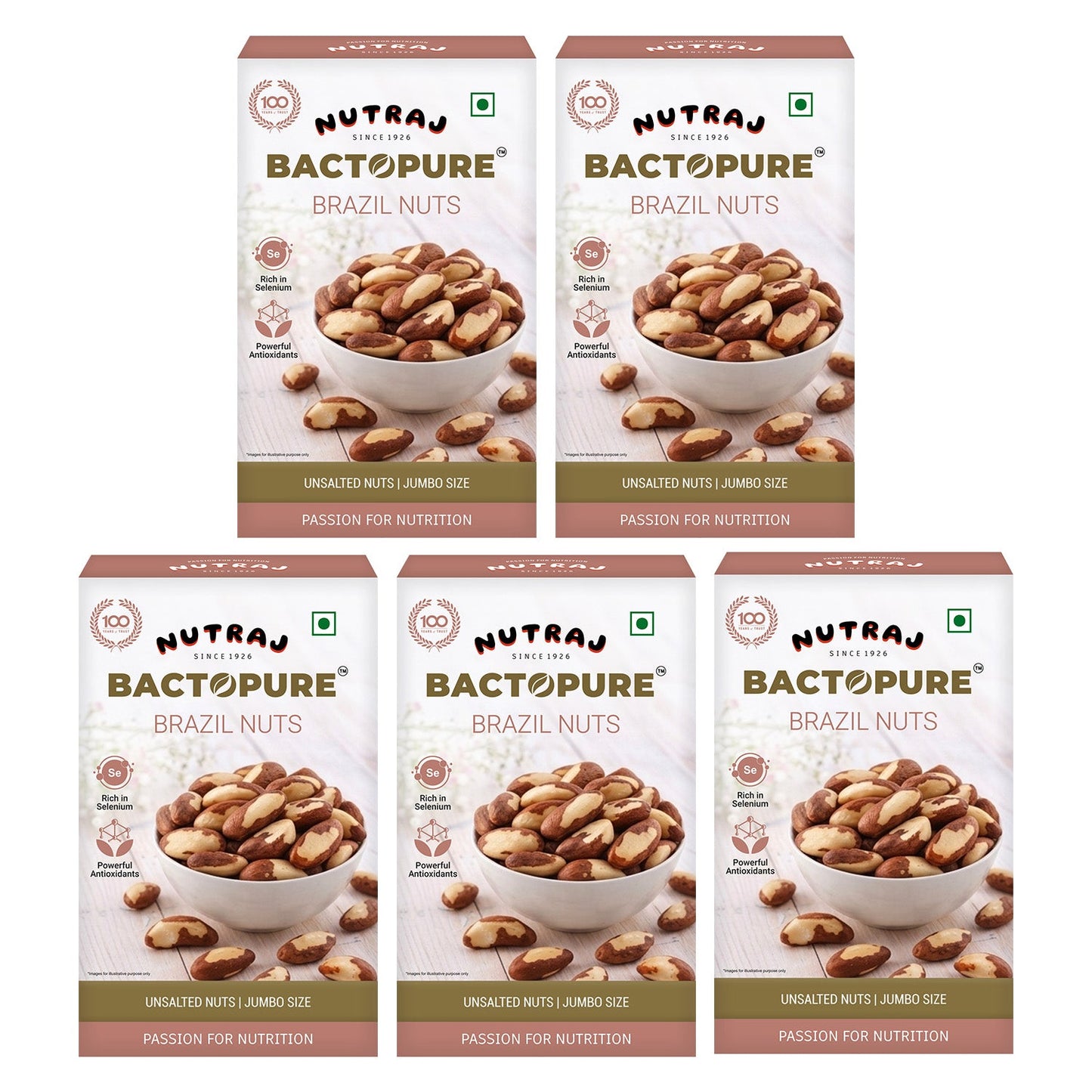 Nutraj Bactopure Roasted Brazil Nut 100gm