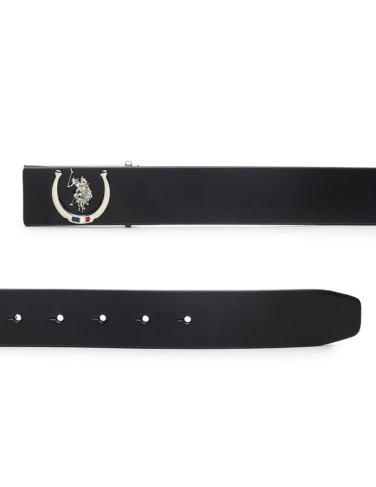 Leather Metallic Buckle Belt