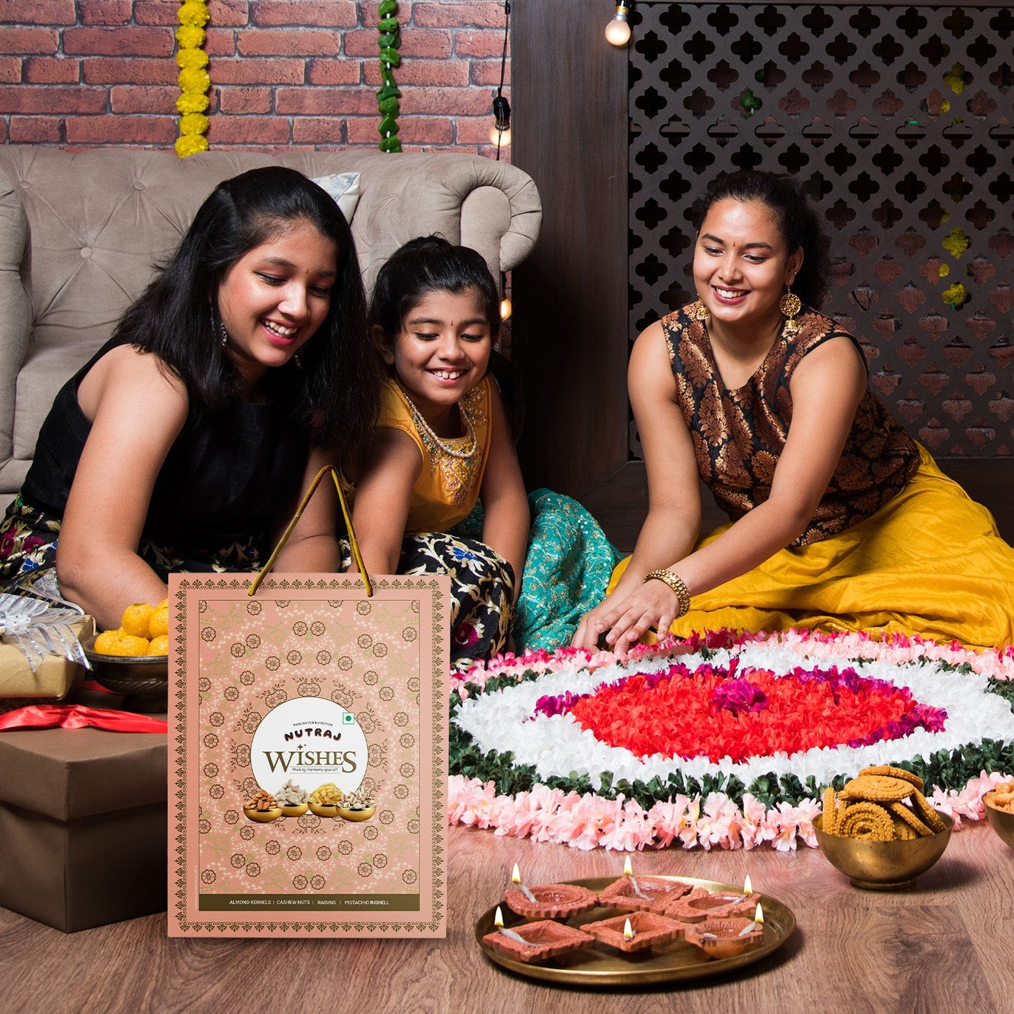 Nutraj Wishes Royal Blossom Diwali Gift Box 500g | GB-151