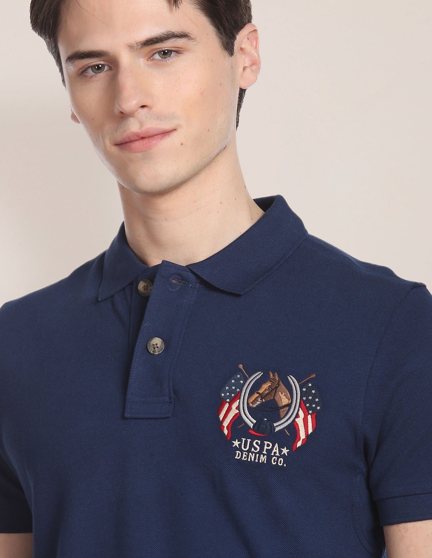 Cotton Solid Polo Shirt