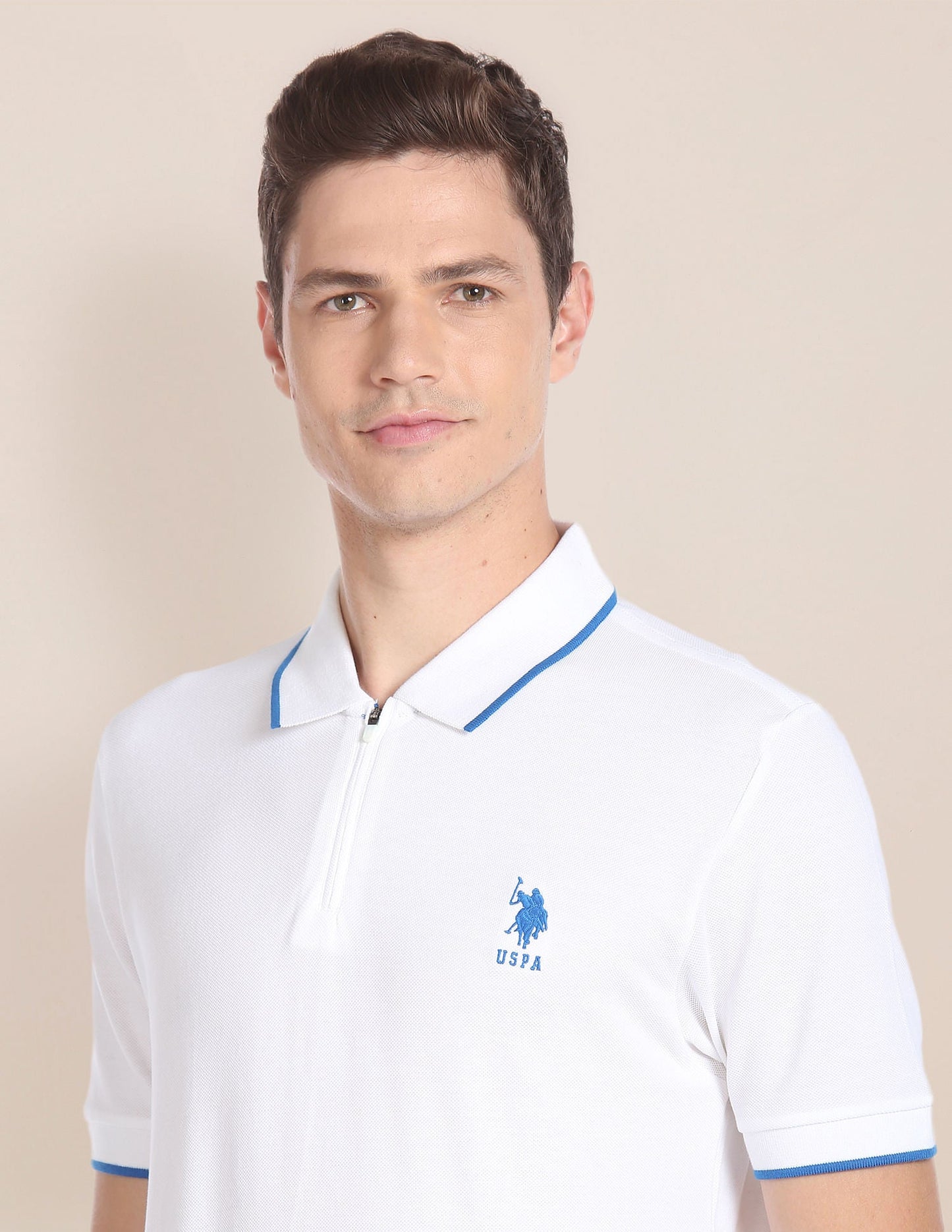 Solid Cotton Polo Shirt