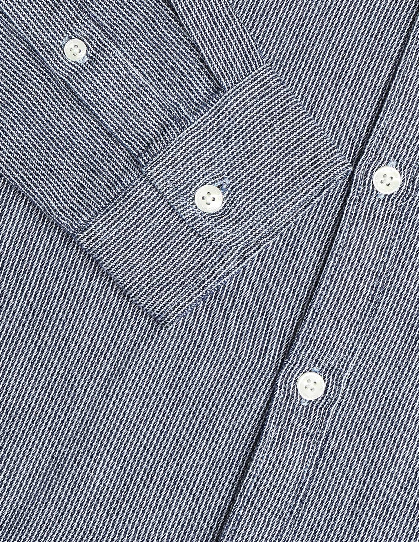 Vertical Striped Twill Shirt