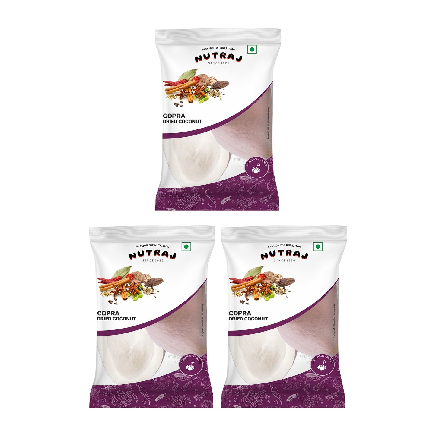 Nutraj Copra Dried Coconut Whole 200g