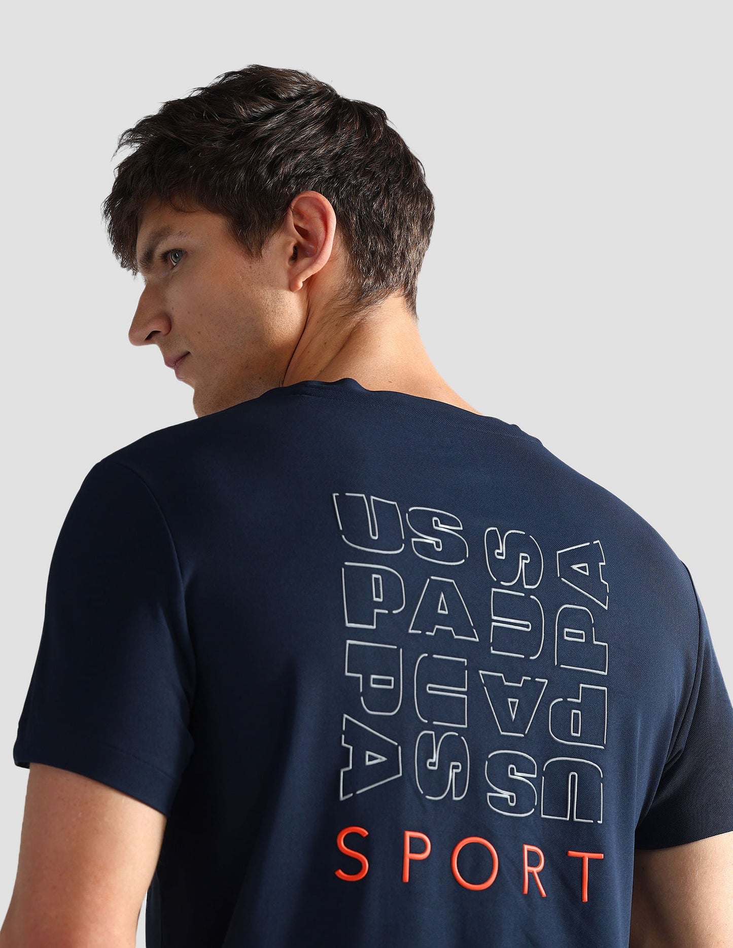 Brand Print Slim Fit Active T-Shirt