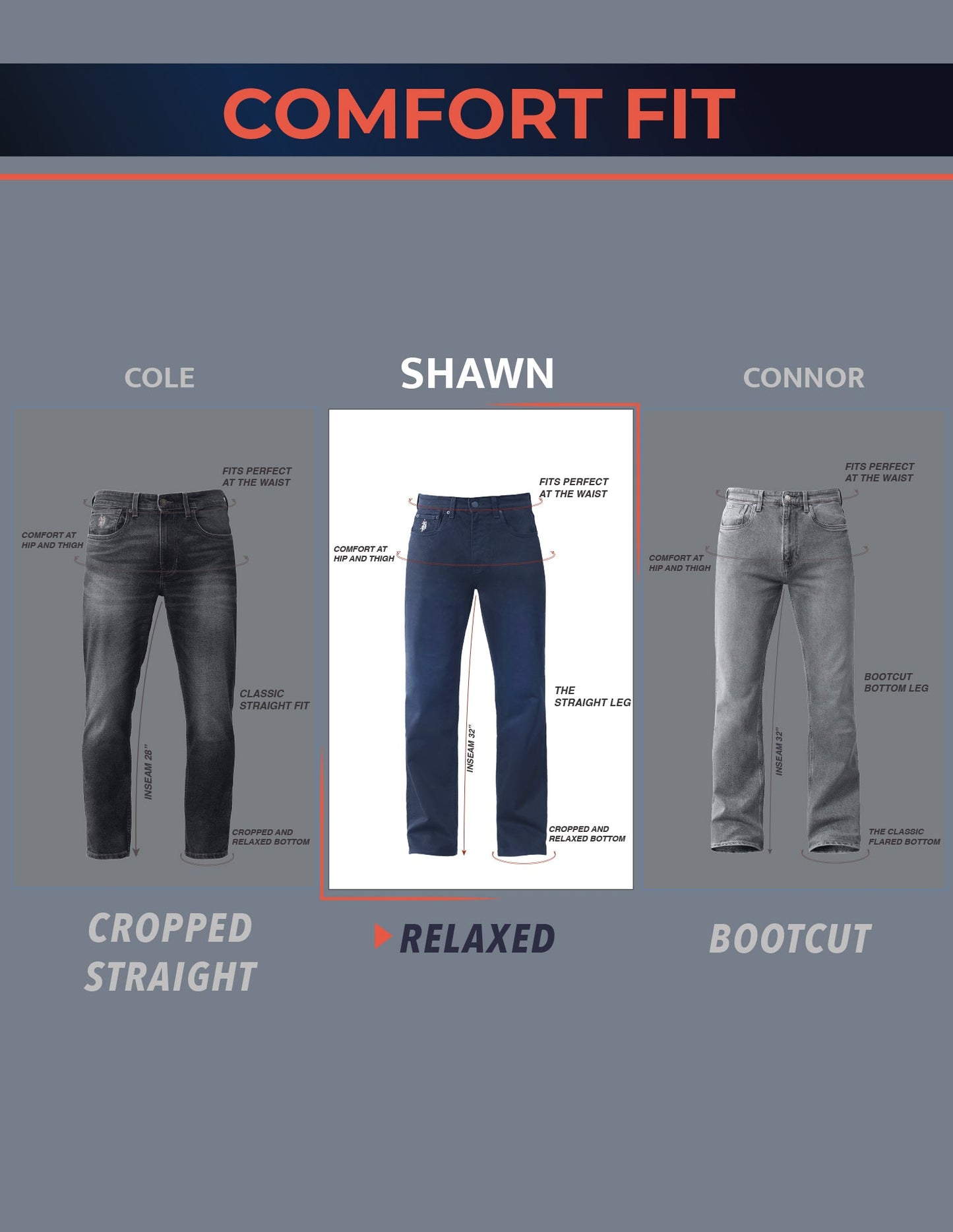 Vintage Shawn Relaxed Fit Blue Jeans