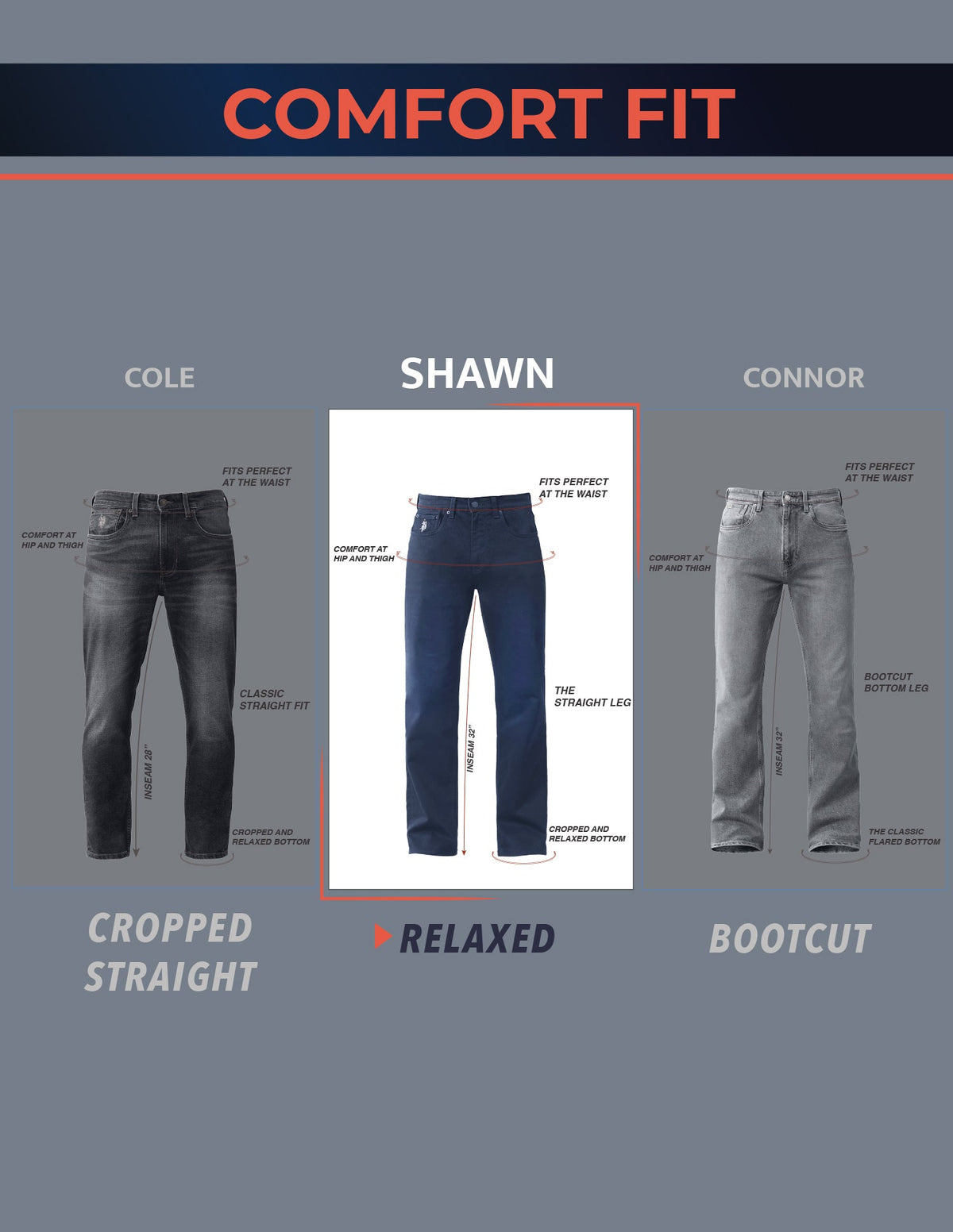 Vintage Shawn Relaxed Fit Blue Jeans