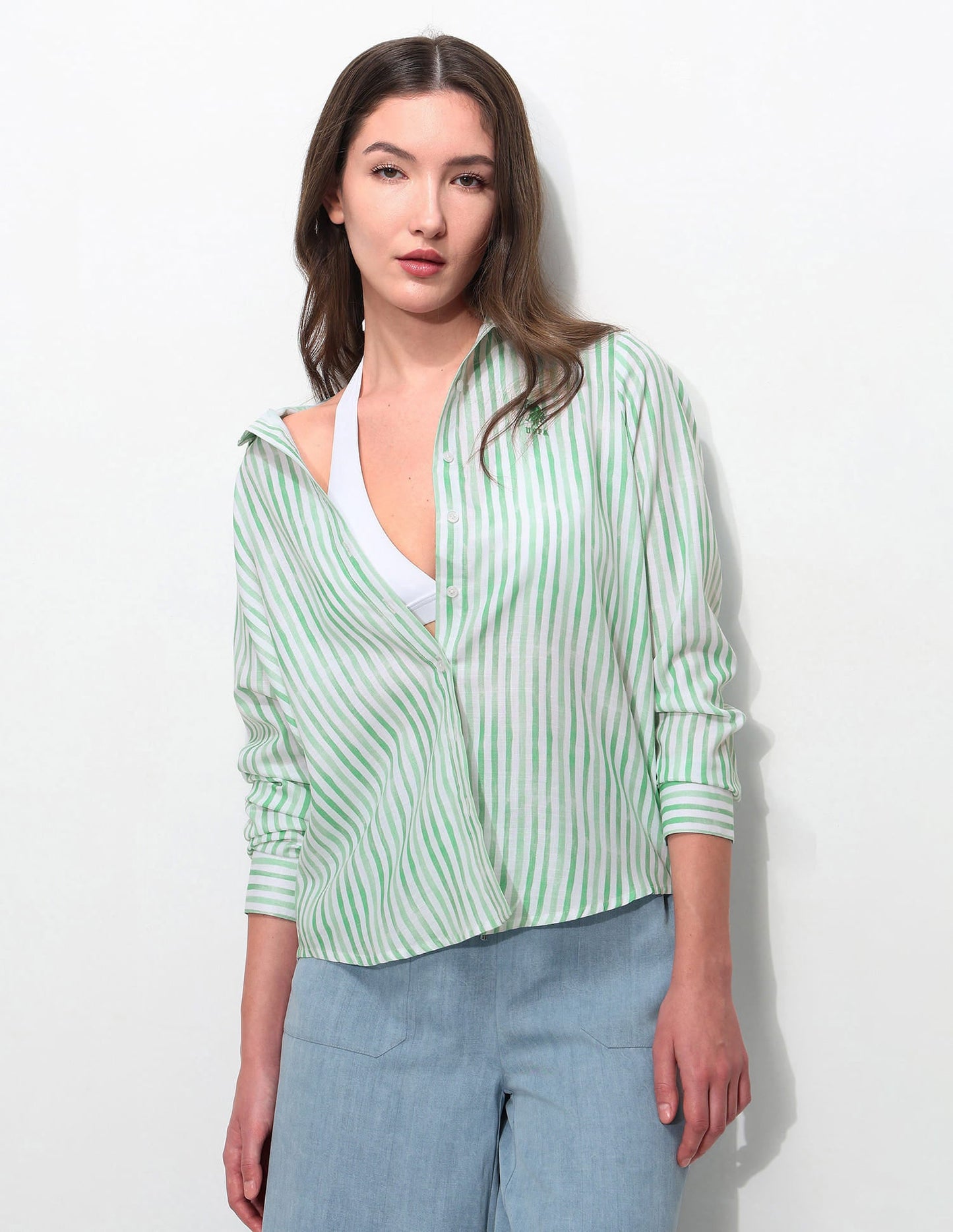 Regular Fit Vertical Striped Shirt