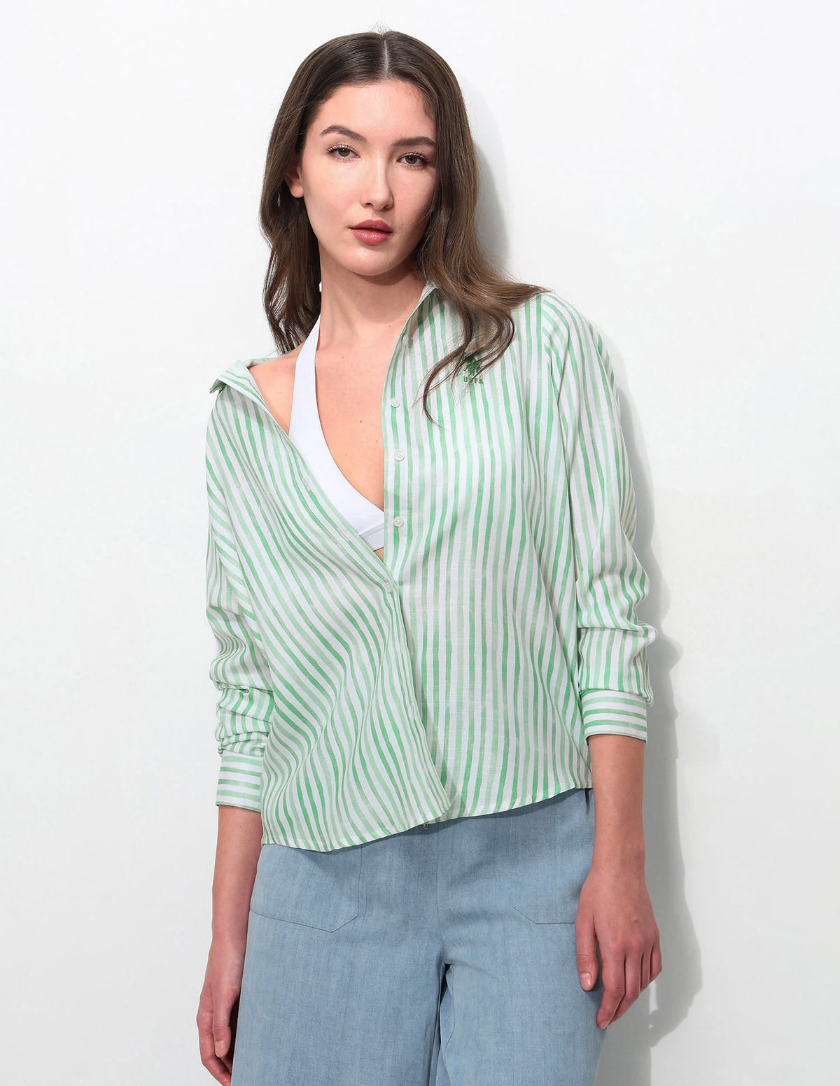 Regular Fit Vertical Striped Shirt