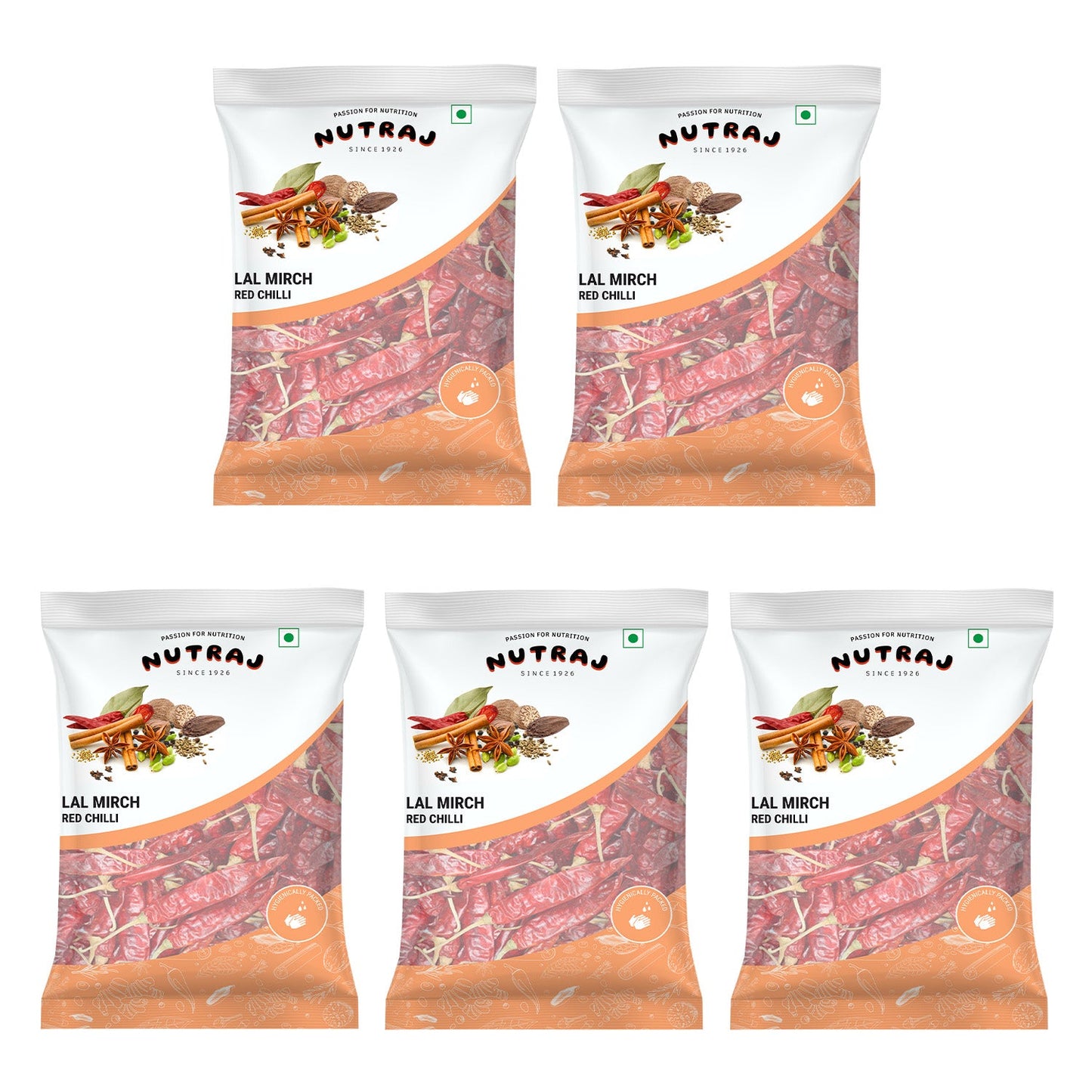 pack of five Nutraj red chilli