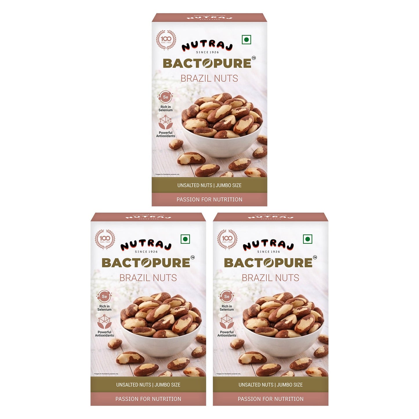 Nutraj Bactopure Roasted Brazil Nut 100gm