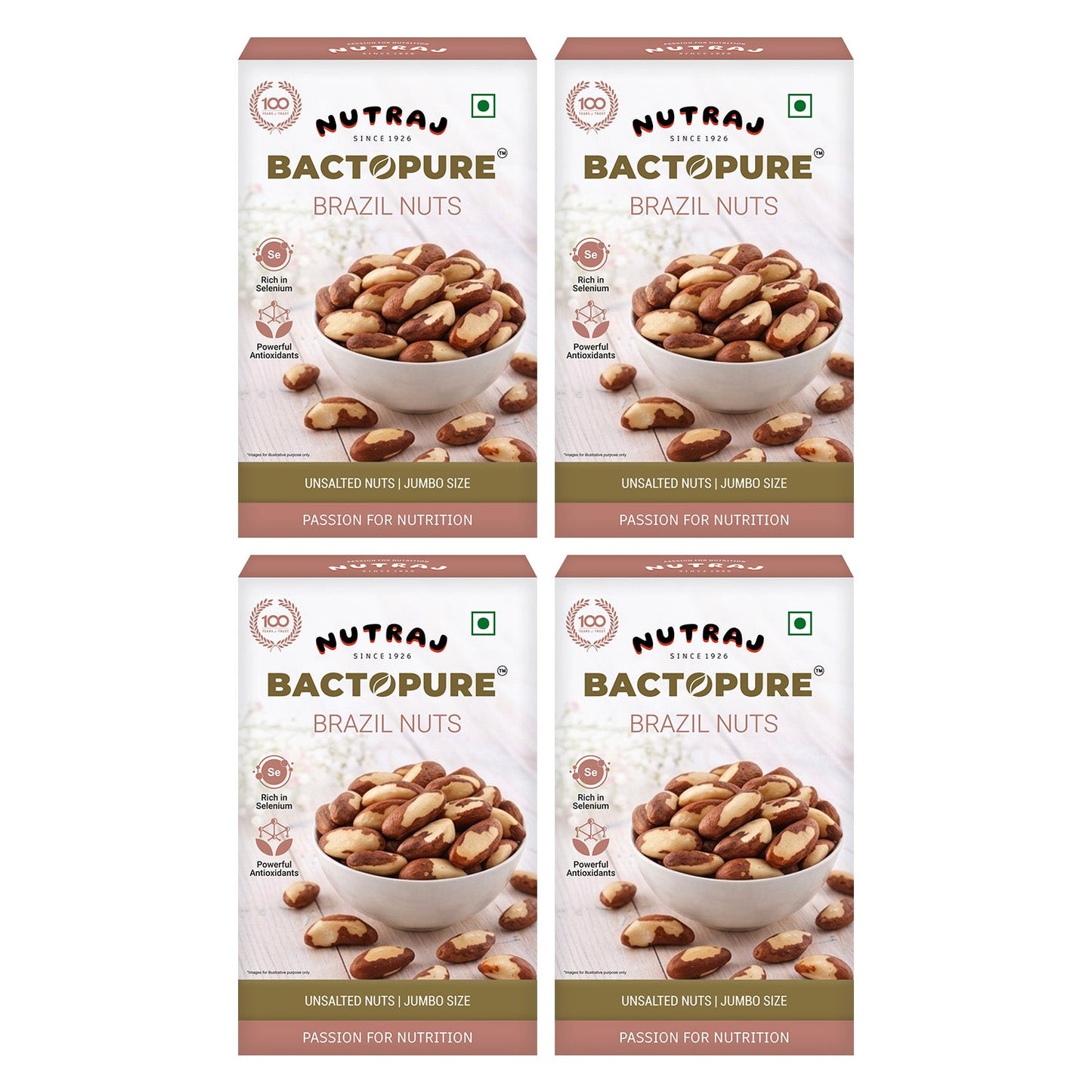 Nutraj Bactopure Roasted Brazil Nut 100gm