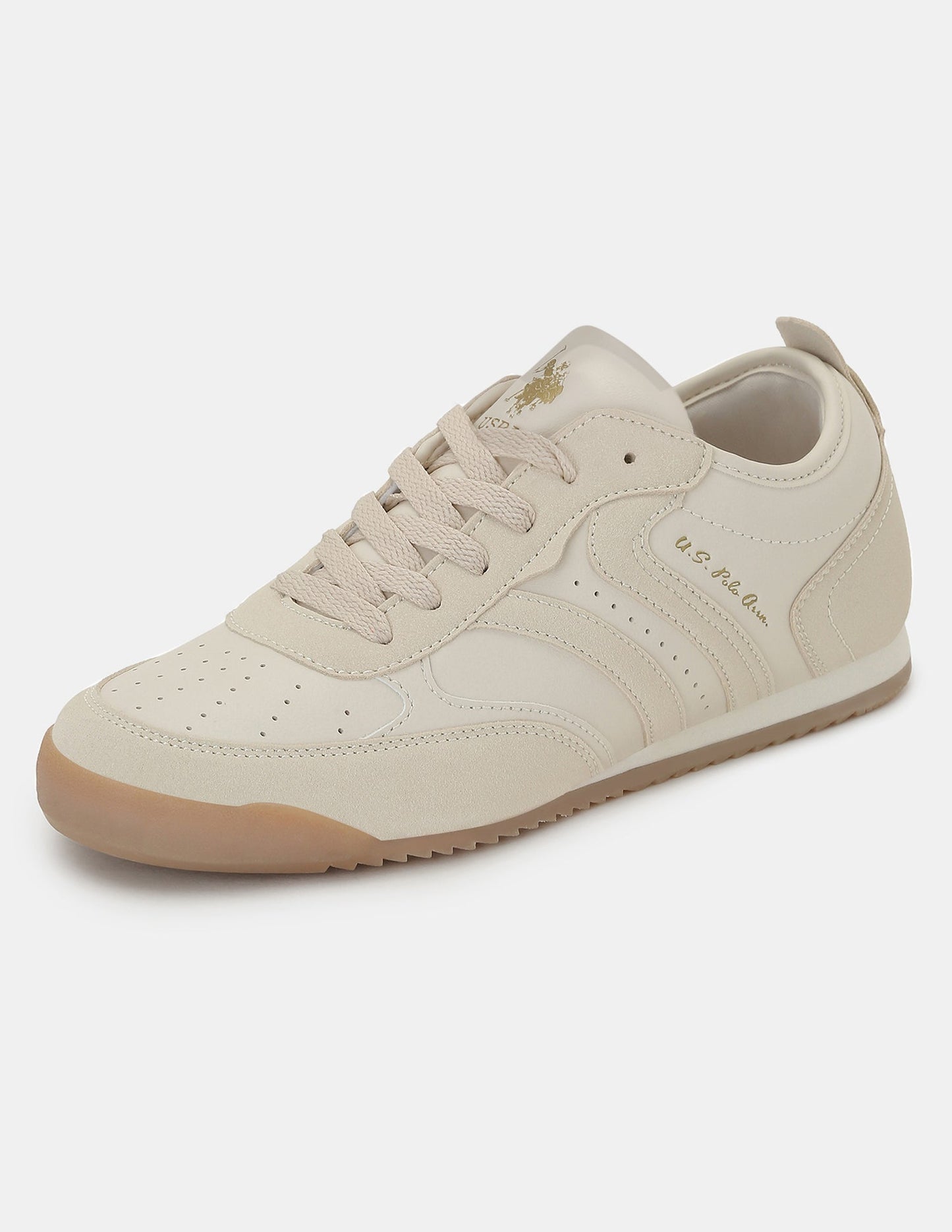 U.S. Polo Assn. Women Bianca  Lace-Ups Round Toe Sneakers