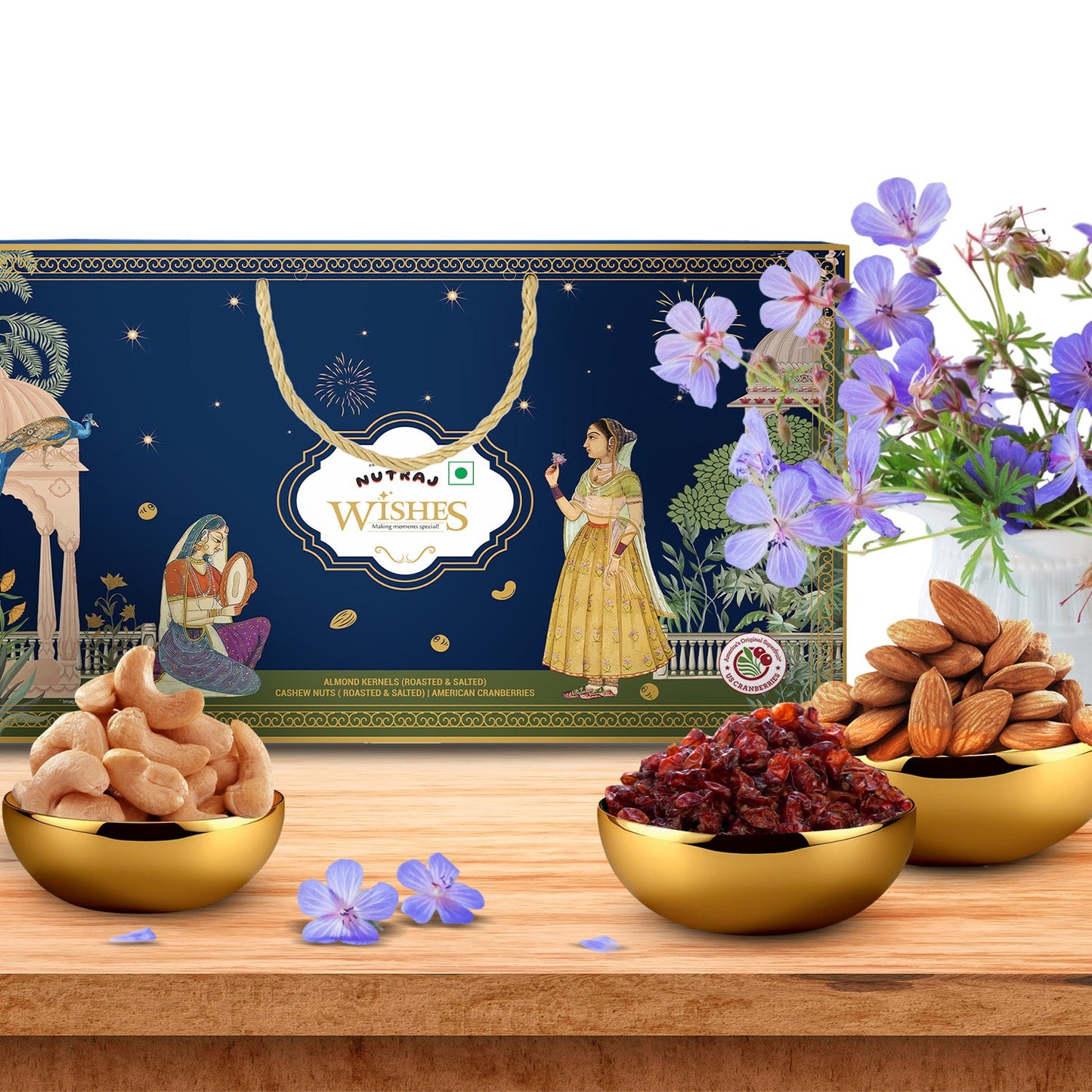 Nutraj Wishes Regal Elegance Diwali Gift Box 600g | GB-157