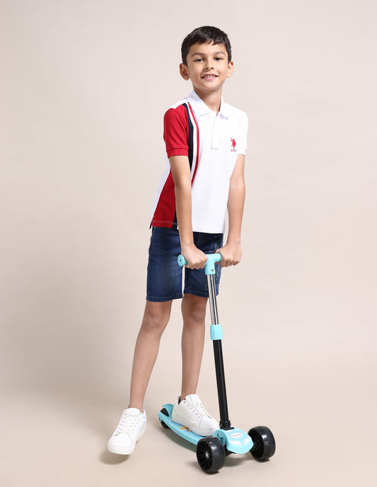 Regular fit Colour blocked Polo Shirt