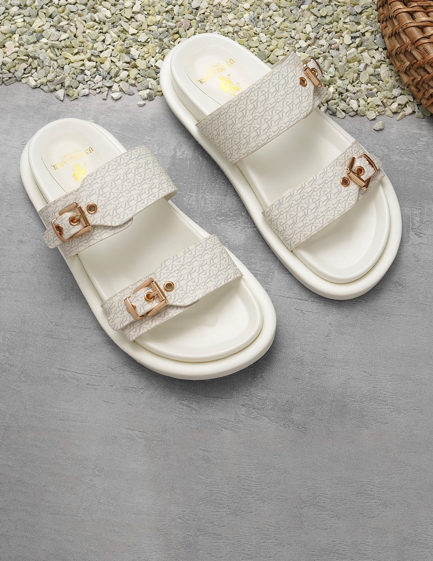 Open Toe Buckle Detail Maria Sandals