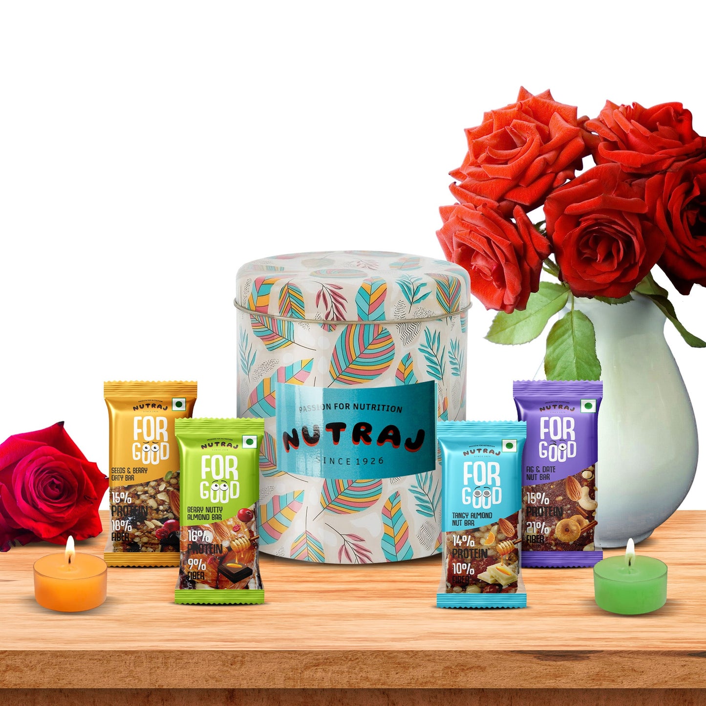 Nutraj Diwali Gift Box 100gm With 2 Candles