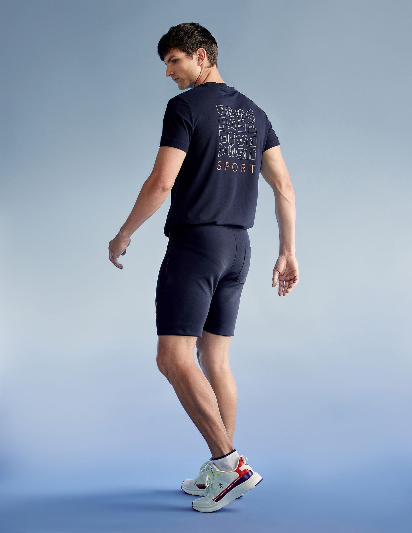 Brand Print Slim Fit Active T-Shirt