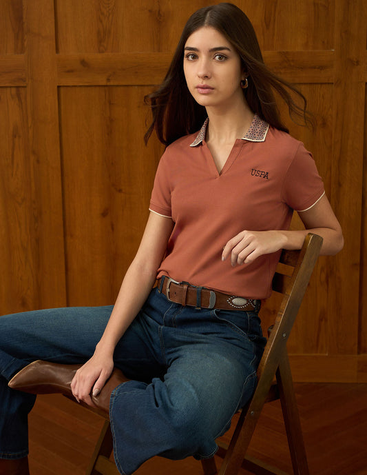 Solid Regular Fit Polo Shirt