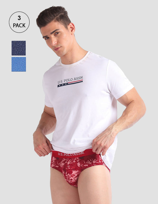 Abrasion Free Printed OEB01 Briefs - Pack Of 3