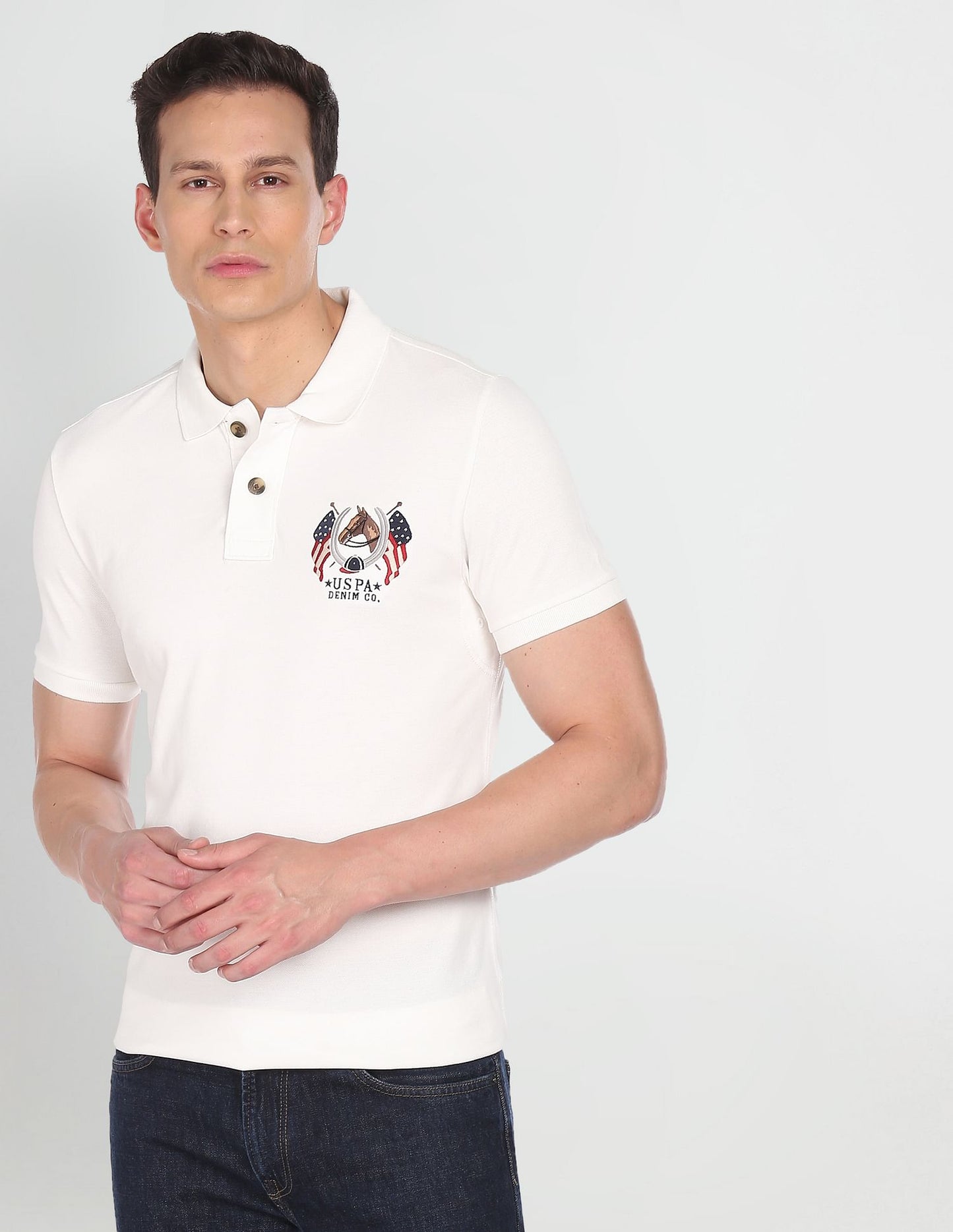 Cotton Solid Polo Shirt