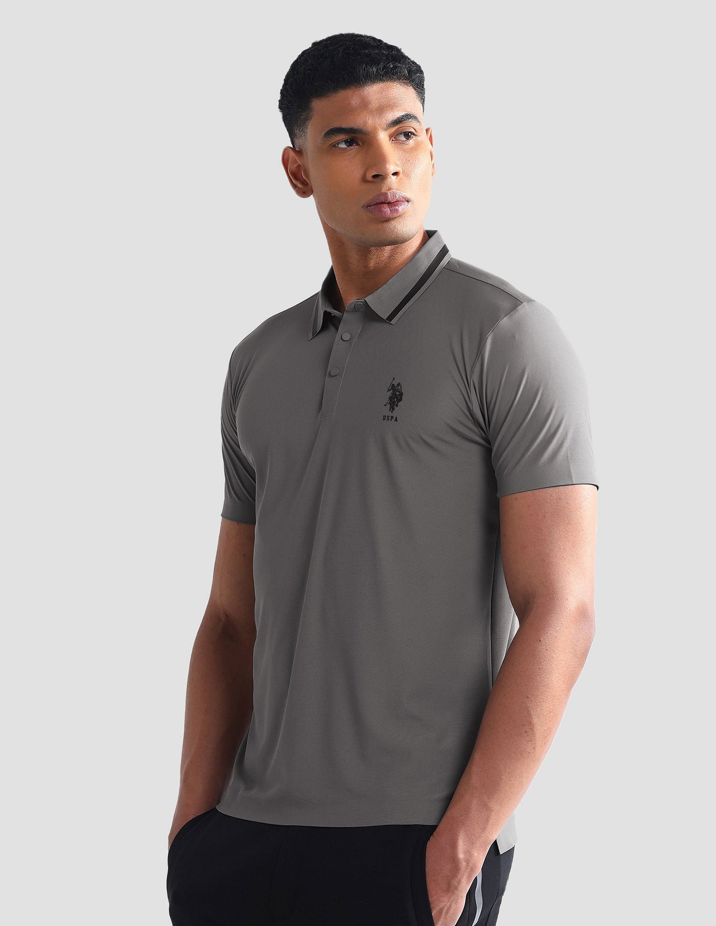 Solid Slim Fit Polo Shirt