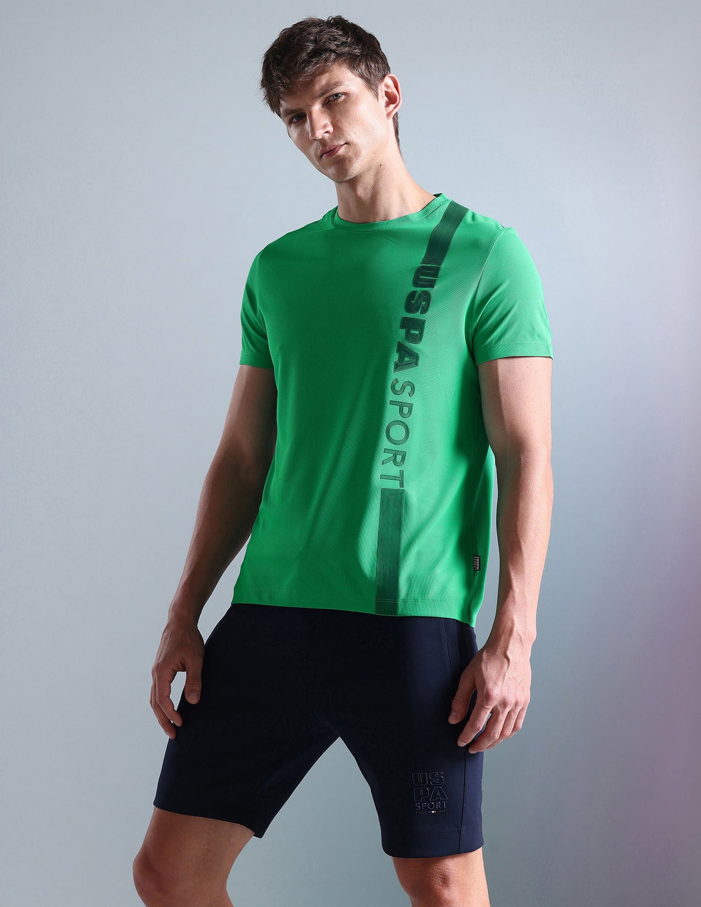 Brand Stripe Honeycomb T-Shirt