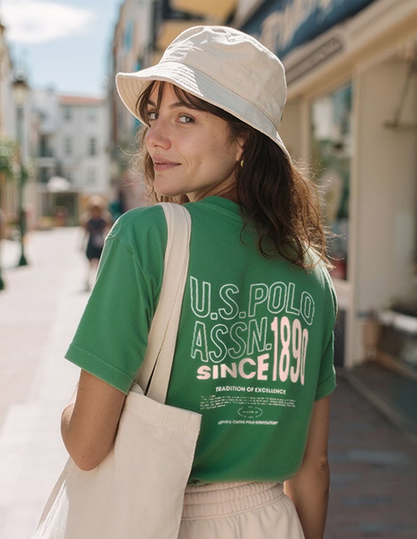 On The Go Brand Printed Boyfriend Fit T-Shirt