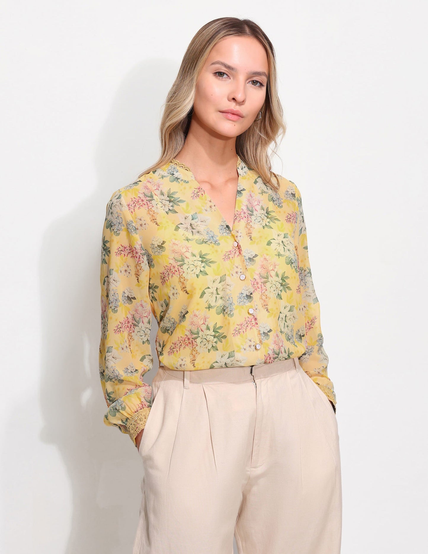 Floral Printed Regular Fit Top