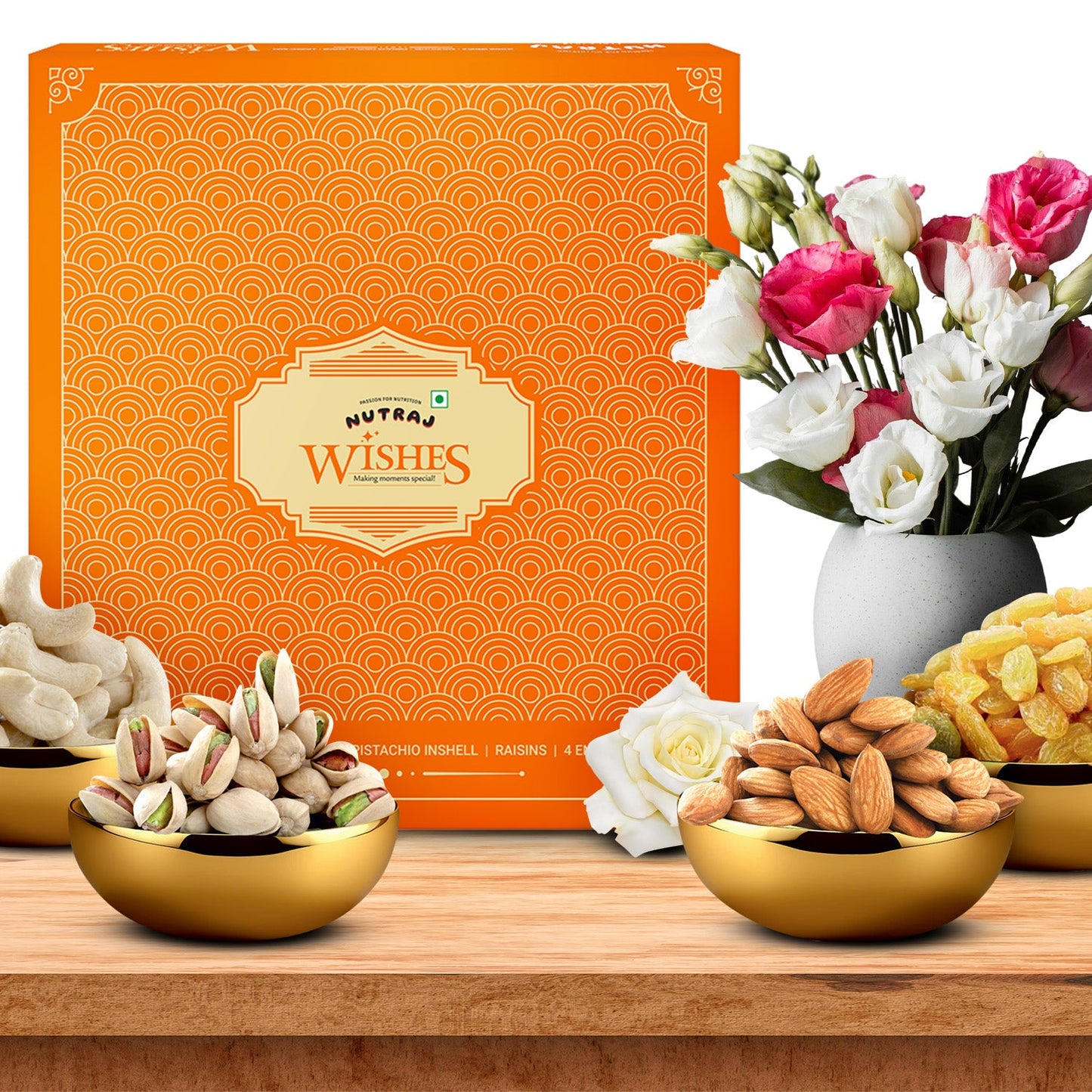 Nutraj Wishes Healthy Goodness Diwali Gift Box 500g | GB - 87