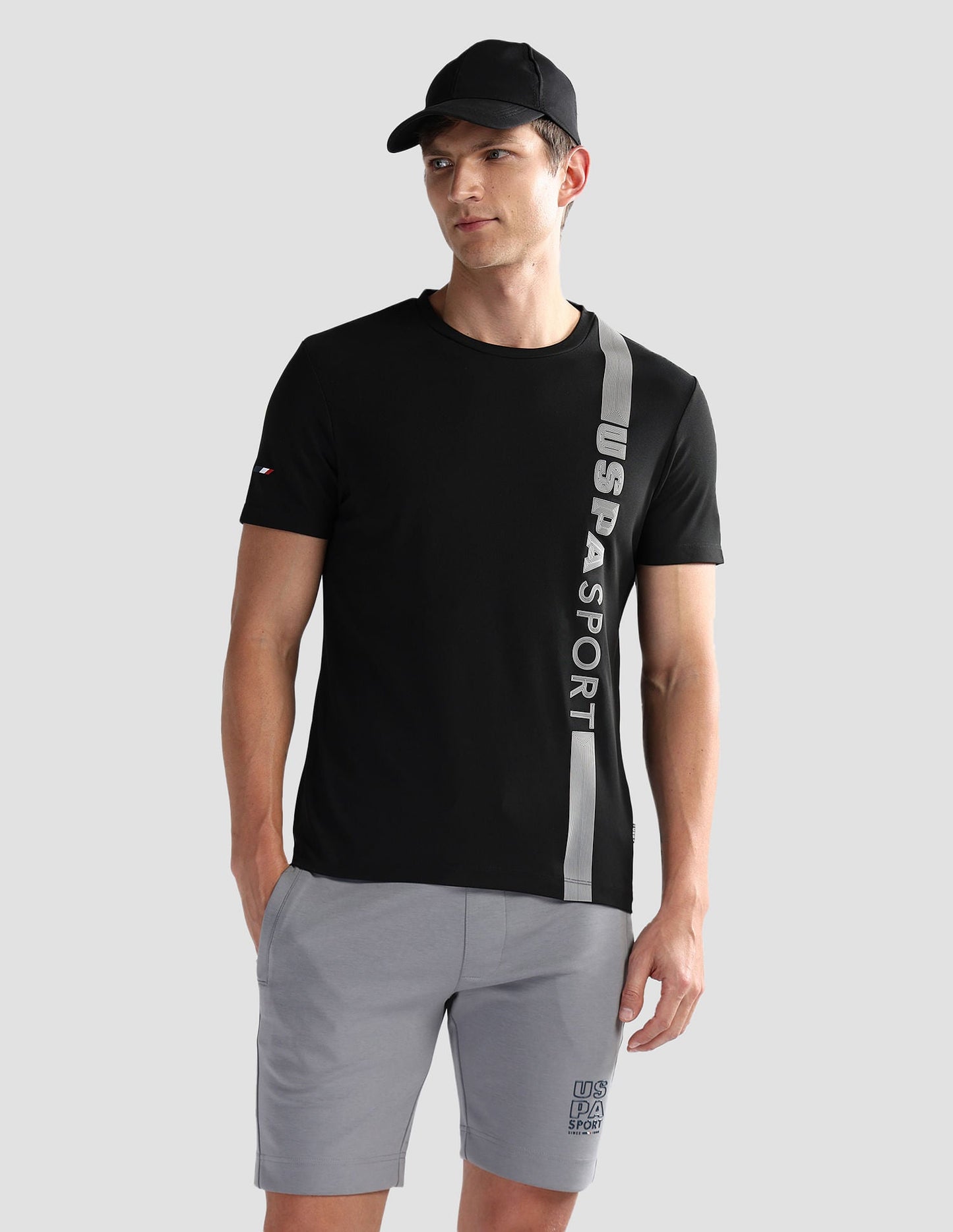 Brand Stripe Honeycomb T-Shirt