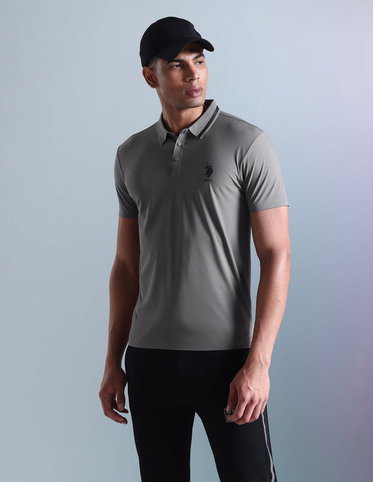 Solid Slim Fit Polo Shirt