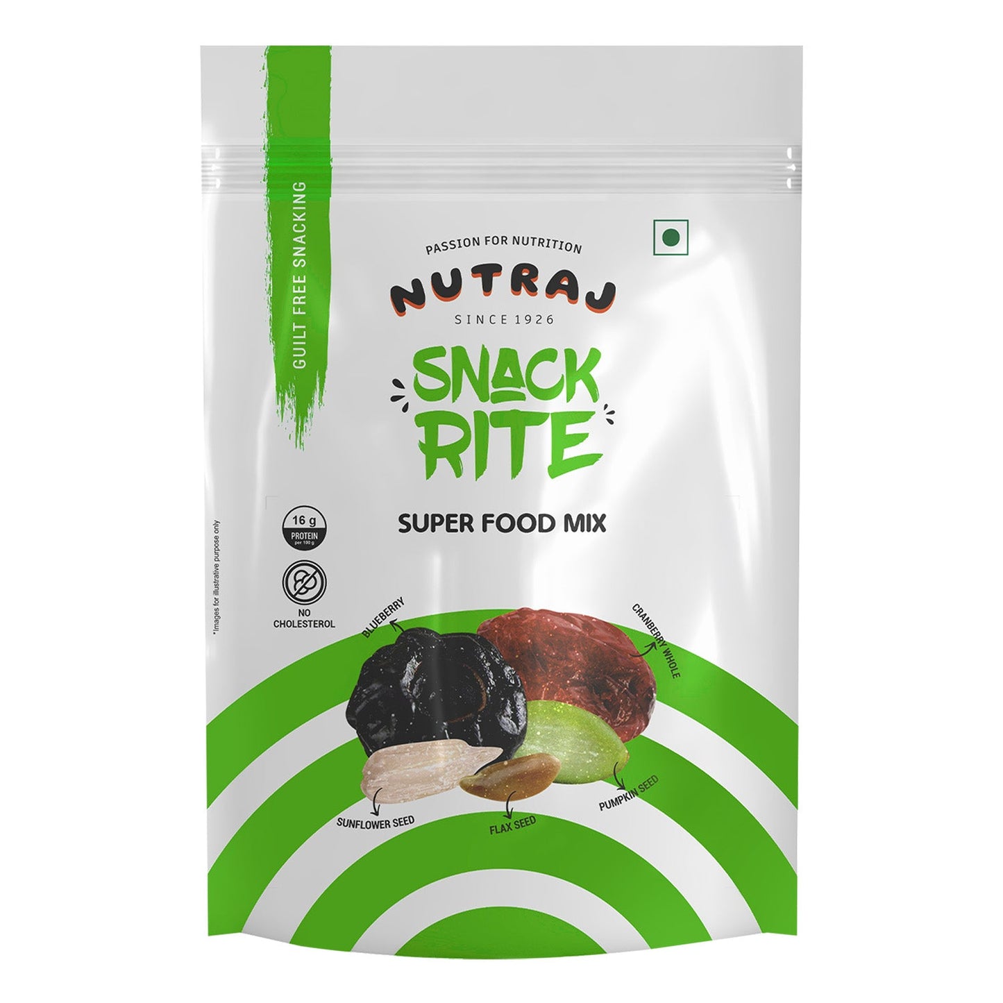 Nutraj Super Food Mix - American Cranberries, American Blueberry, Flax Seeds, Sunflower Seeds & Pumpkin Seeds 200gm