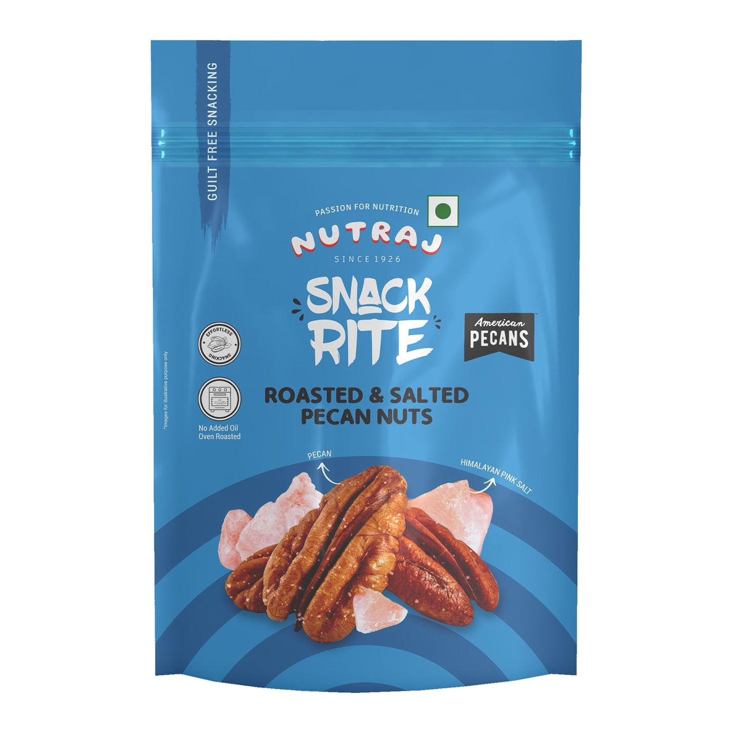 Nutraj Snackrite Roasted & Salted Pecan Nuts 40 g Pouch