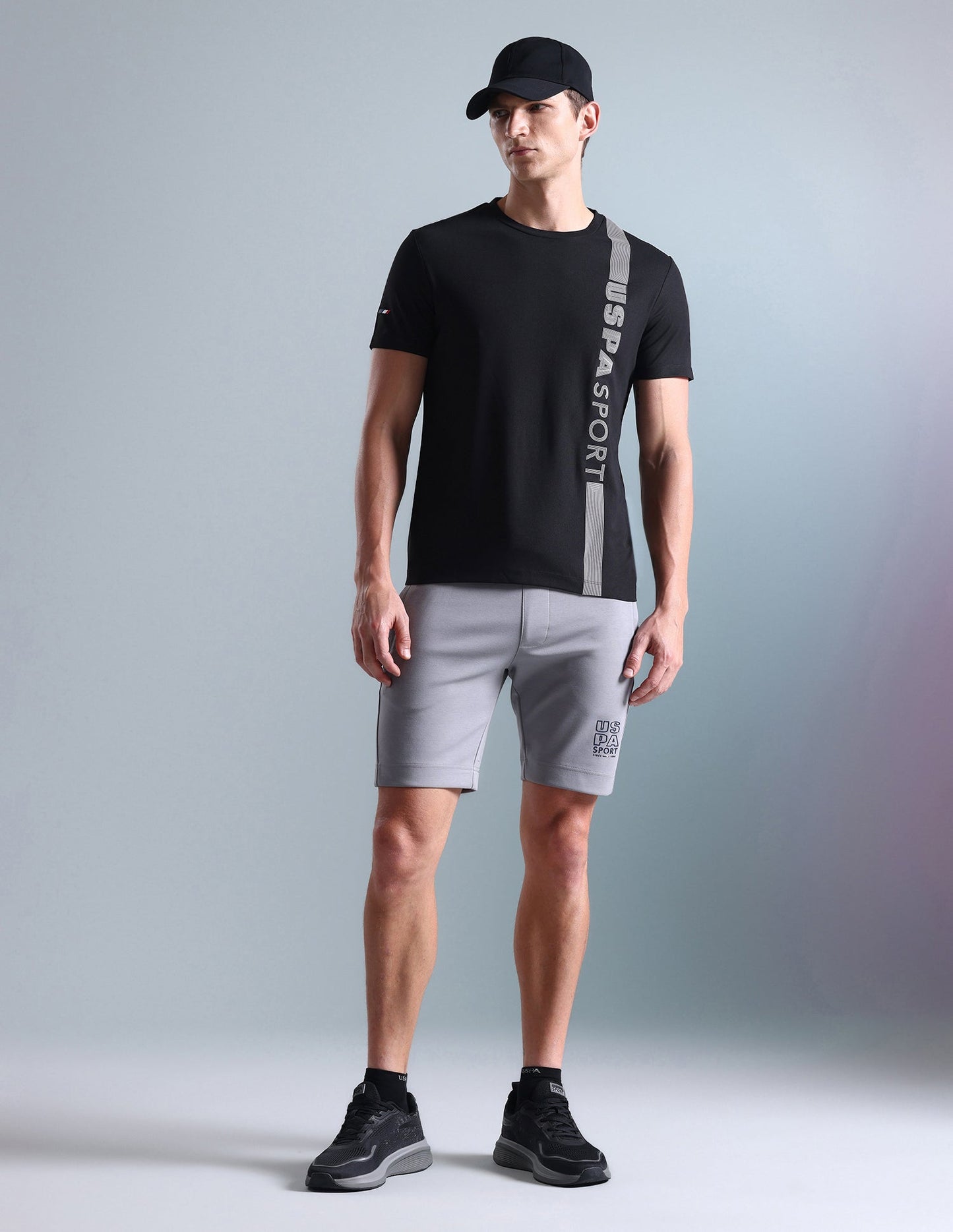Brand Stripe Honeycomb T-Shirt