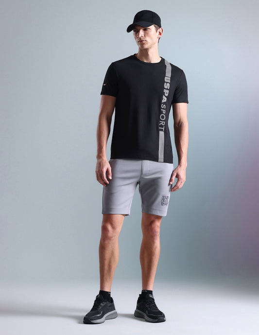 Brand Stripe Honeycomb T-Shirt