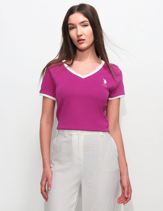 Regular Fit Solid T-Shirt