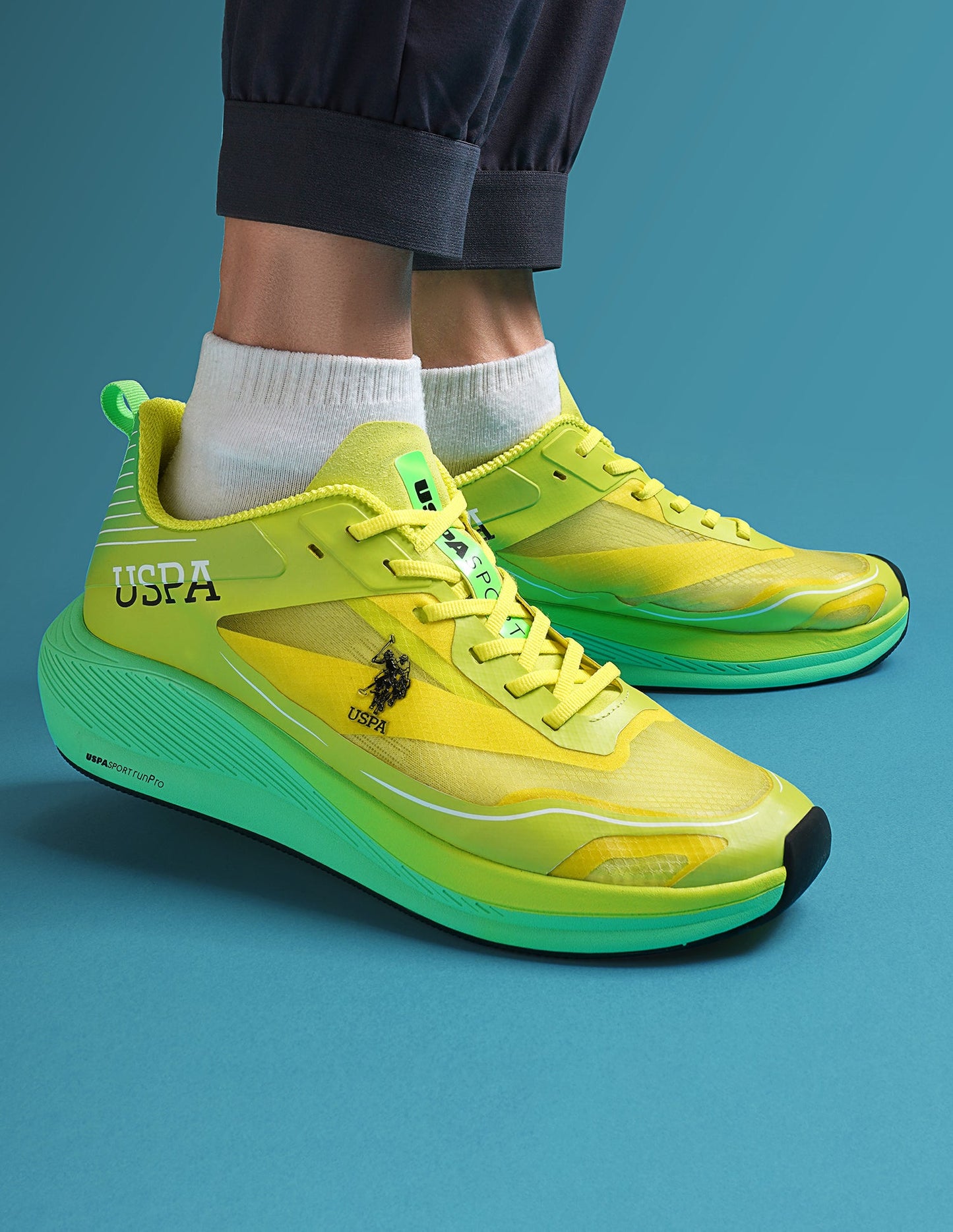 Men Henry Green Uspa Sport  Runpro Running Shoes