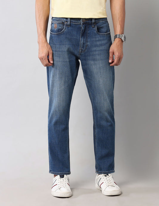 Cole Comfort Cropped Fit Blue Vintage Jeans