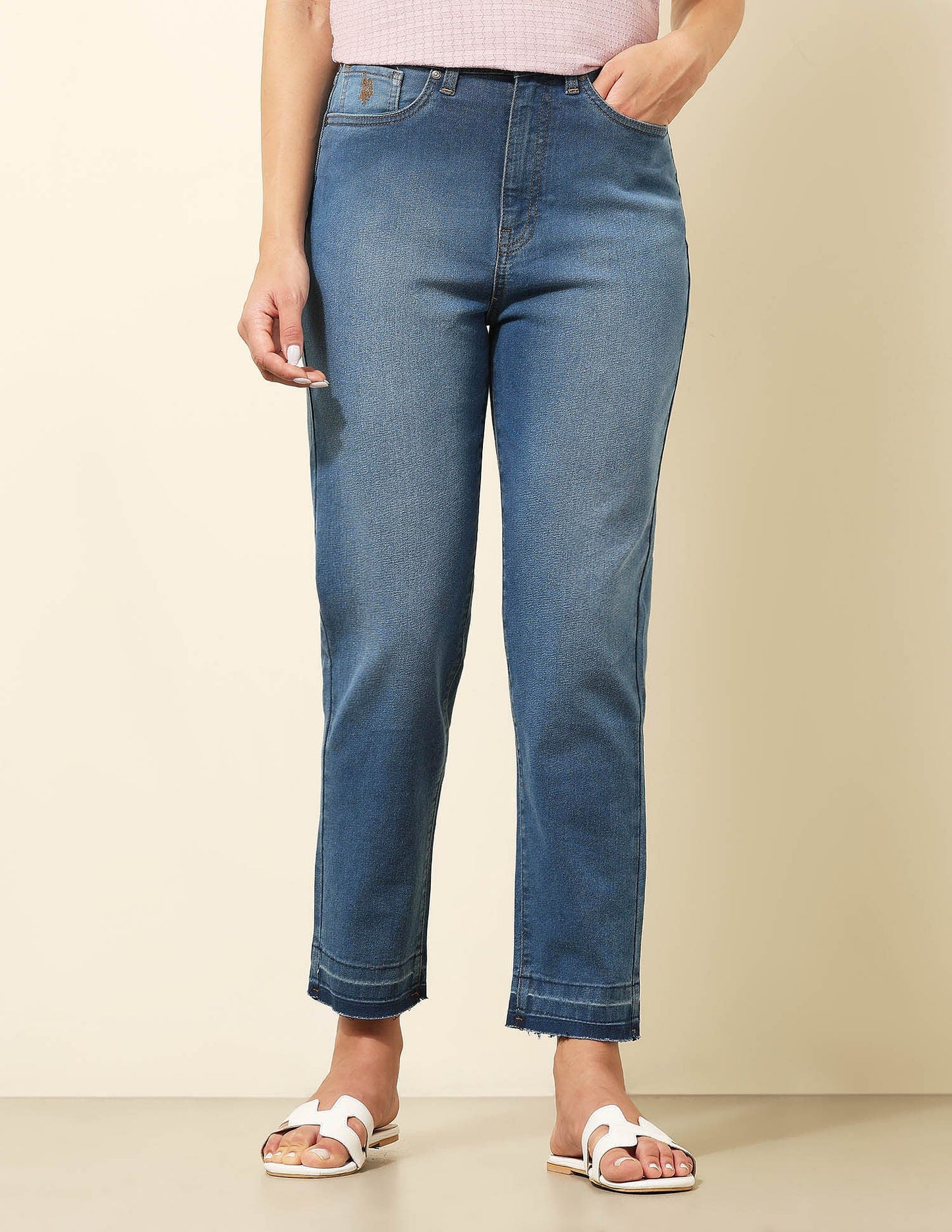 High Rise Mom Fit Jeans