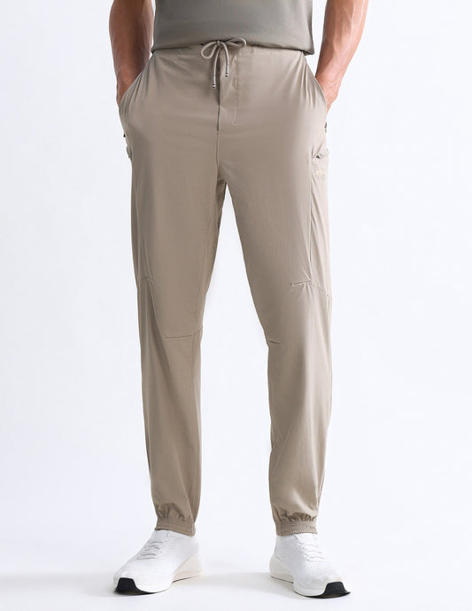 Solid Slim Fit Active Joggers