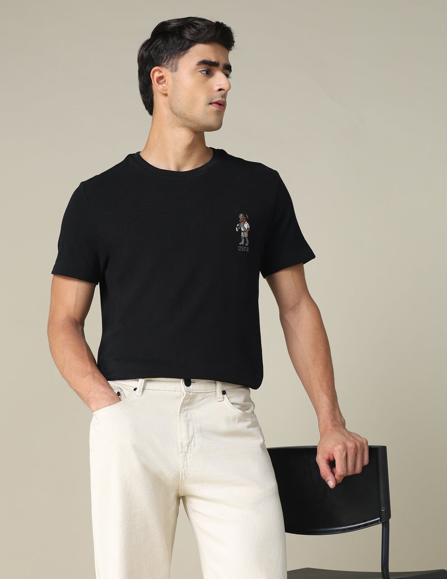 Regular Fit Solid T-shirt
