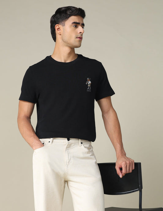 Regular Fit Solid T-shirt