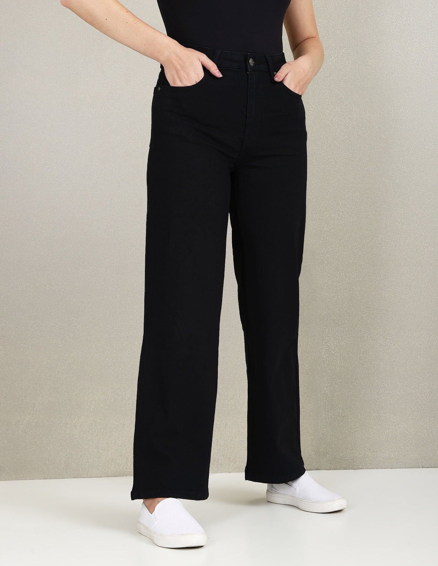 High Rise Wide Leg Jeans