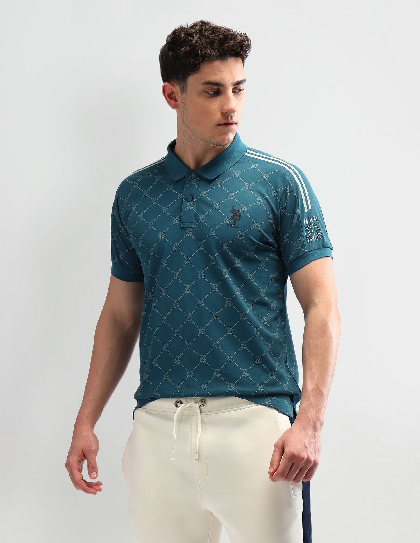 Slim Fit Printed Polo Shirt