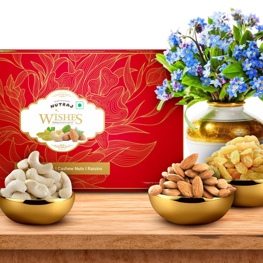 Nutraj Wishes Leafy Wispers 300g Diwali Gift Box | GB-152