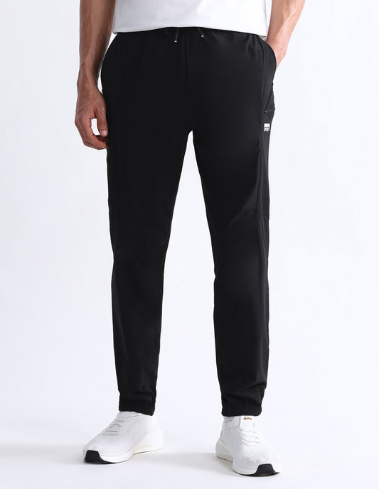 Solid Slim Fit Active Joggers