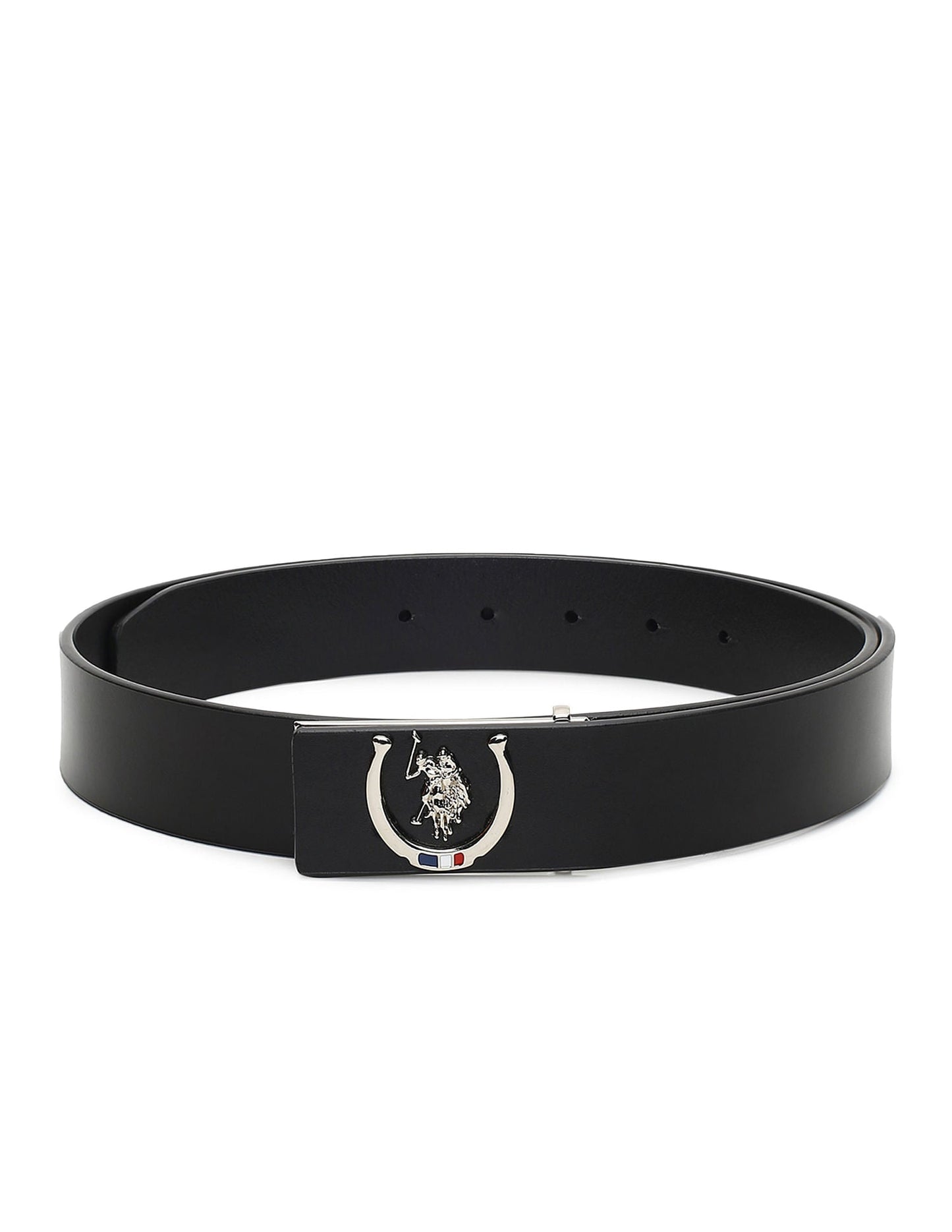 Leather Metallic Buckle Belt