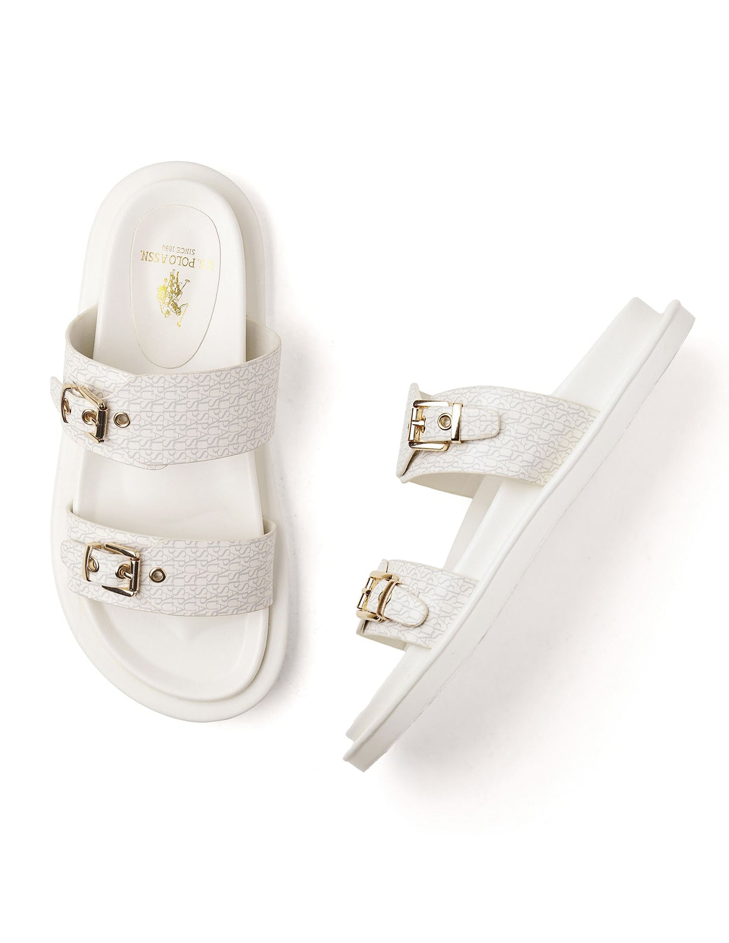 Open Toe Buckle Detail Maria Sandals