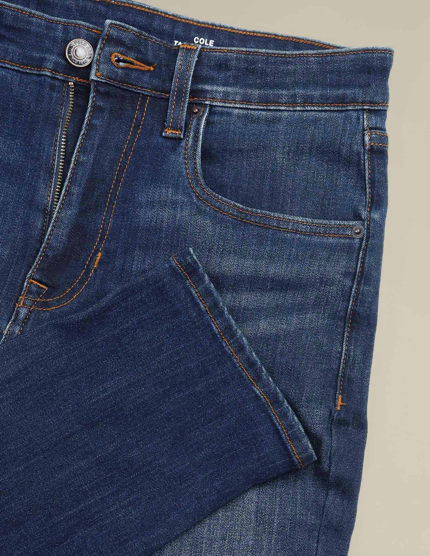 Cole Comfort Cropped Fit Blue Jeans