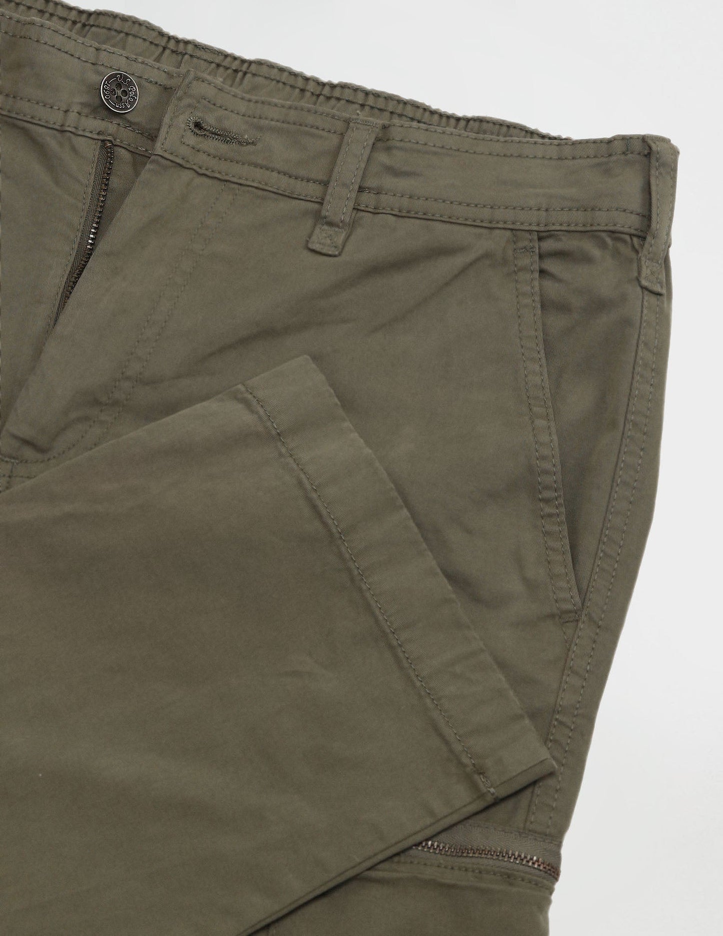 Straight Solid Trousers